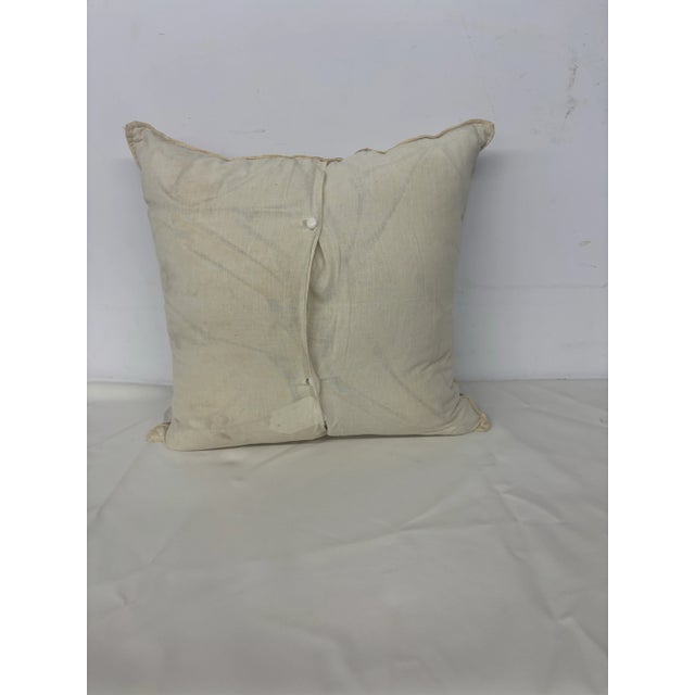 American Vintage Embroidery Pillow For Sale - Image 3 of 6