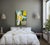 This original 36x48 inch acrylic painting on stretched canvas features a bold, geometric abstract composition with rich...