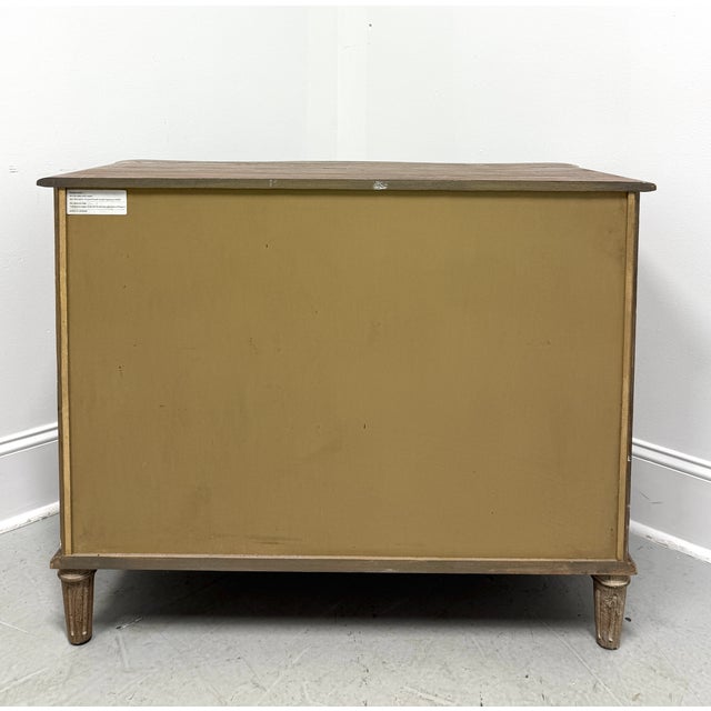 Restoration Hardware Restoration Hardware Empire Rosette Serpentine Three-Drawer Nightstand Bedside Chest For Sale - Image 4 of 12