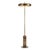 Exuding quiet mod-inspired luxury, this sculptural floor lamp pairs the natural beauty of richly veined tan/brown onyx...