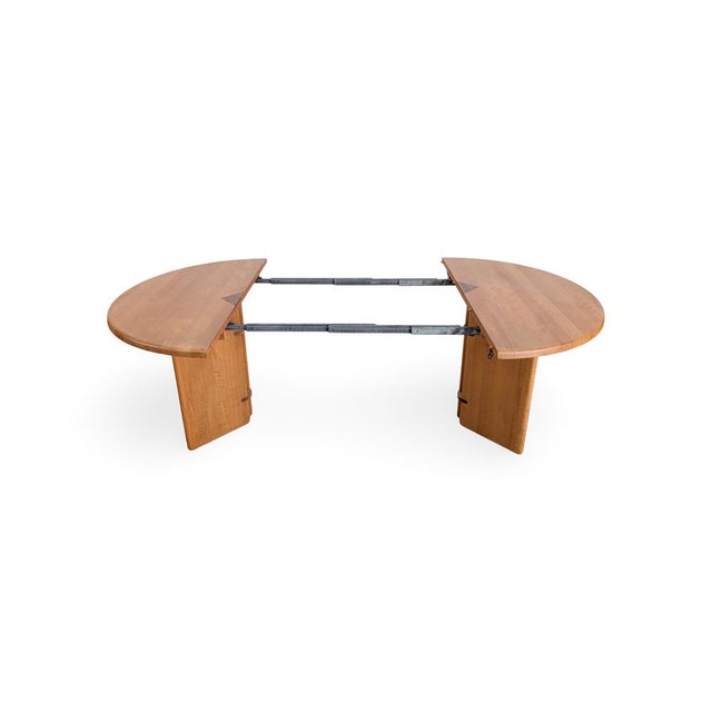 Vintage French Dining Table in Beech by Søren Nissen & Ebbe Gehl, 1980 For Sale - Image 4 of 12