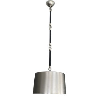 Contemporary CL Sterling & Son Small Hanging Shade Pendant Light Adjustable Height For Sale