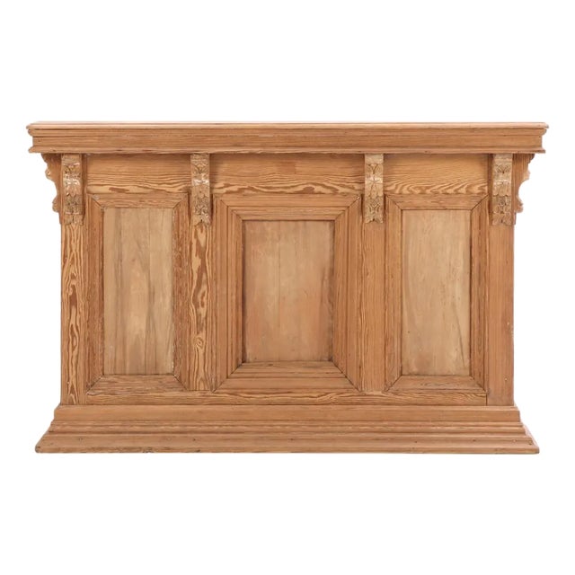 A French Pine Front Bar or Shop Counter, 19th Century For Sale