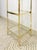 Metal Brass Glass 5-Tier Shelf Vintage Hollywood Regency MCM Chrome 59" Tall For Sale - Image 7 of 9