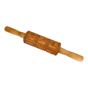 Vintage German Wooden "Springerle" Cookie Rolling Pin