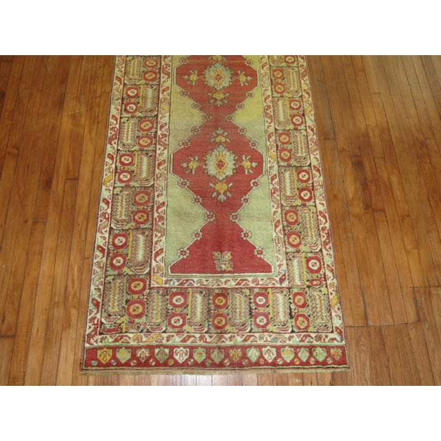 an early 20th Century Turkish Melas Runner 3'4'' x 12'8''