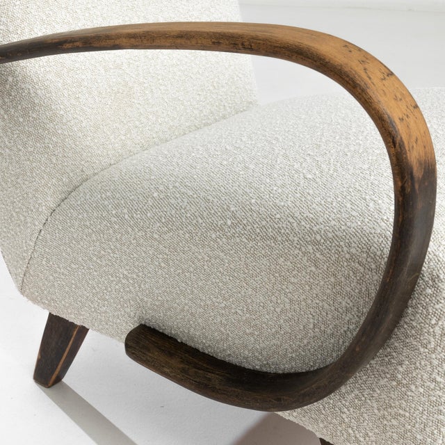Mid 20th Century 1950s Czech Wooden Armchair by J. Halabala For Sale - Image 5 of 7