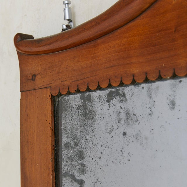 Italian Neoclassical Cherry Wood Wall Mirror, 19th Century For Sale In Chicago - Image 6 of 11