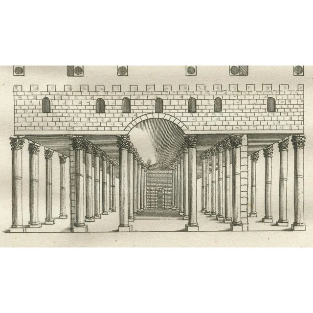 Late 18th Century Pococke, Hall of Joseph's Granaries in Egypt Floor Plan and Elevation, 1776, Engraving For Sale - Image 5 of 10