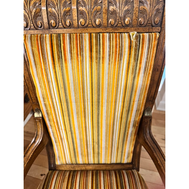Vintage 1970s Weiman / Warren Lloyd Neoclassical Armchairs With Original Gold Hardware - A Pair For Sale - Image 12 of 14