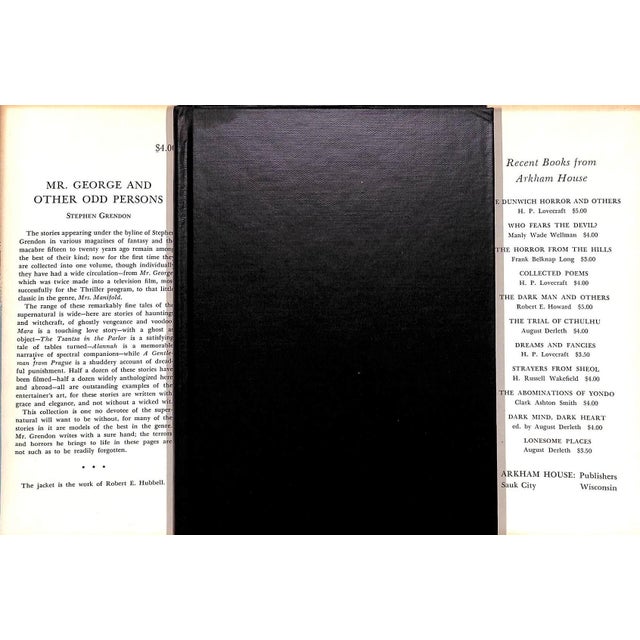 Traditional "Mr. George and Other Odd Persons" 1963 Grendon, Stephen For Sale - Image 3 of 3