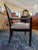 Baker Furniture Company Late 20th Century Milling Road for Baker Furniture Louis XVI Walnut & Grey Faux Leather Fauteuils For Sale - Image 4 of 8