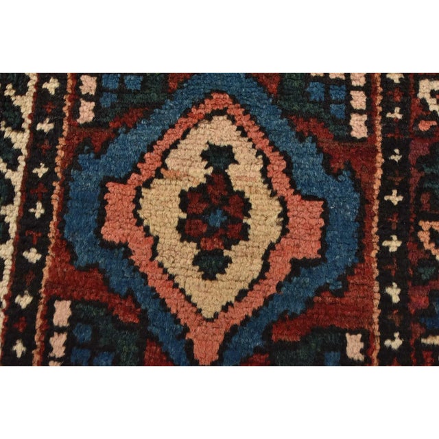 1970s Bakhtiari Rug 7’2” X 10’1” Multicolor Wool Semi-Antique Hand-Knotted Carpet For Sale - Image 5 of 15