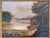 We are selling this charming American school folky landscape painting. This painting features two fishermen in the...