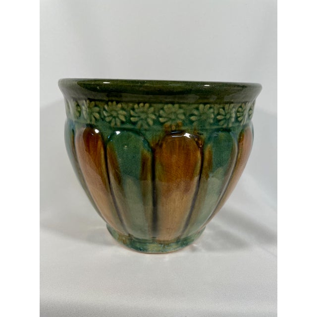 Weller Pottery 1920s Ceramic Weller Art Pottery Jardiniere Cachepot For Sale - Image 4 of 12