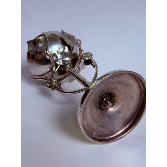 Mid 20th Century Vintage Mid-Century French Silver-Plated Bloody Mary Accessory / Celery Salt Lidded Box by Armand Verrières For Sale - Image 5 of 11