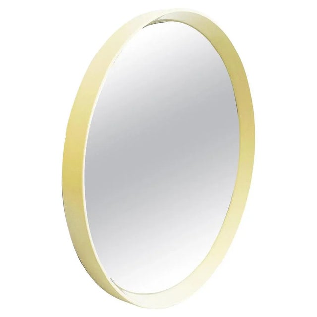 Italian Mid-Century Modern Round White Plastic Mirror, 1980s For Sale - Image 16 of 16