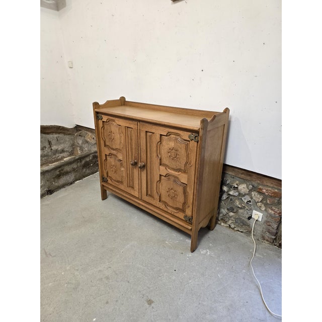 2-Door Buffet attributed to Guillerme et Chambron, 1970s For Sale - Image 14 of 18