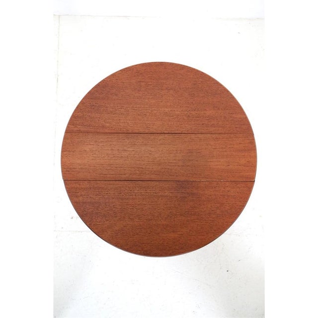 Danish Teak Folding Side Tables attributed to Carlo Jensen for Poul Hundevad, 1960s, Set of 2 For Sale - Image 9 of 17
