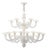 Monumental White Rezzonico Murano Glass Chandelier by Simoeng for Simoeng For Sale