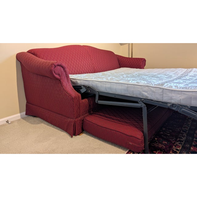 Traditional Pullout Sleeper Sofa Bed For Sale - Image 10 of 14