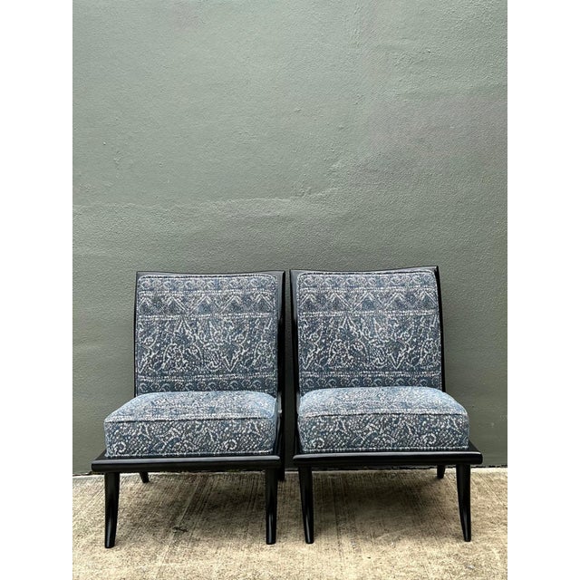 Vintage 1950s Slipper Chairs After Robsjohn Gibbings For Sale - Image 11 of 12
