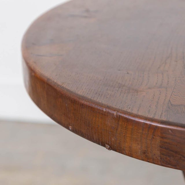 Brown 1940s French Rustic Wood Side Table For Sale - Image 8 of 10