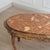 French Coffee Table with Red Marble Top and Curved Wooden Frame For Sale - Image 3 of 13