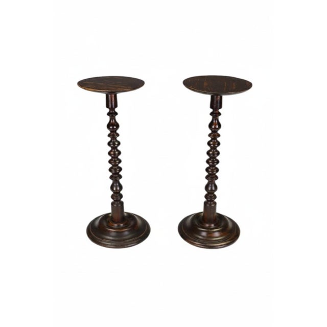 Antique 19th Century Penwork Display Stands, 1890, Set of 2 For Sale - Image 10 of 10