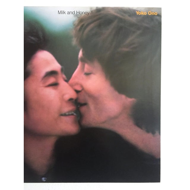 Contemporary Vintage 1984 John Lennon & Yoko Ono " Milk and Honey " Promo Collector's Poster For Sale - Image 3 of 9