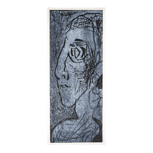 1953 Irving Amen Unique Print Color Woodcut