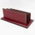 Art Deco Hand-Stitched Red Leather Desk Office Set Letter and Pen Holders For Sale - Image 9 of 13