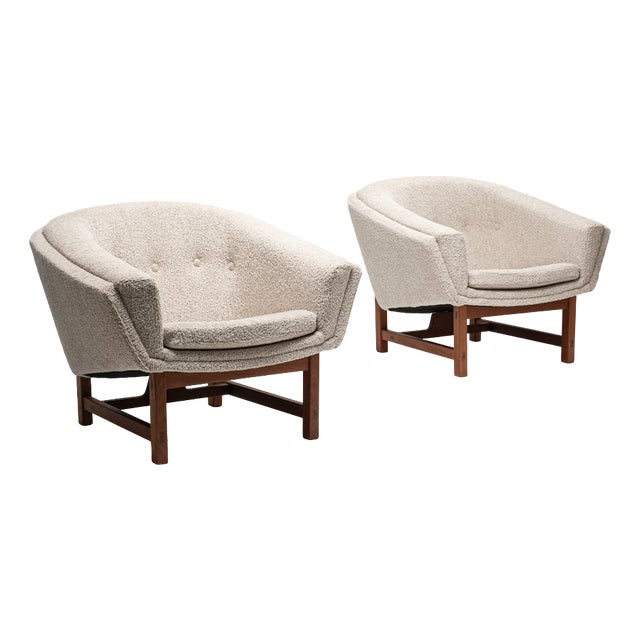 Model 1200 Corona Lounge Chairs by Lennart Bender for Ulferts, Sweden, 1960s, Set of 2 For Sale