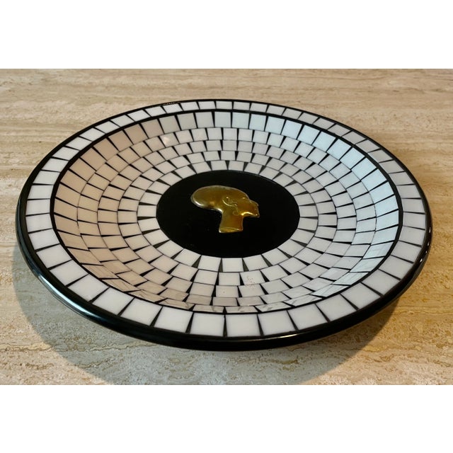Mid-Century Modern Mosaic Tile Decorative Plate For Sale - Image 3 of 10