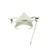 Traditional 1990s Tiffany & Co Estate Puffed Star Brooch Sterling Silver For Sale - Image 3 of 7