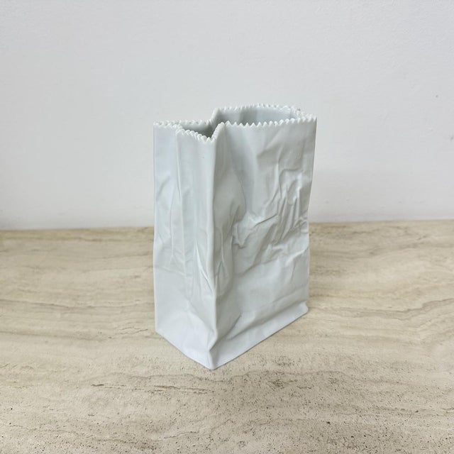 Paper Bag Vase by Tapio Wirkkala for Rosenthal, 1970s For Sale - Image 12 of 18