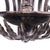 1970s Vintage Black Palm Leaves Chandelier For Sale - Image 4 of 4