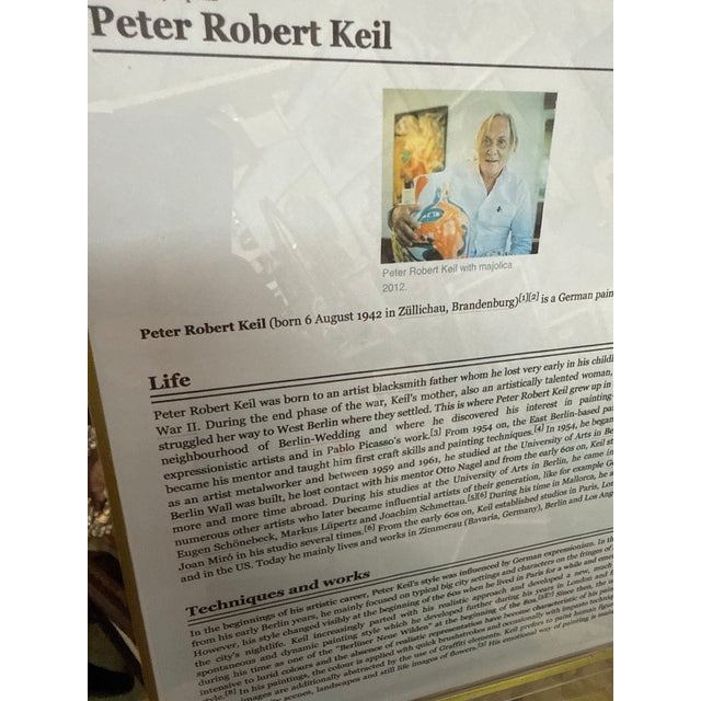 Original Peter Keil 1970s Abstract Portrait Painting For Sale In Atlanta - Image 6 of 7