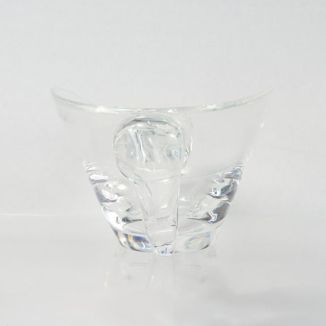 Mid-Century Modern Steuben Twin Scroll Oval Bowl For Sale In Philadelphia - Image 6 of 13