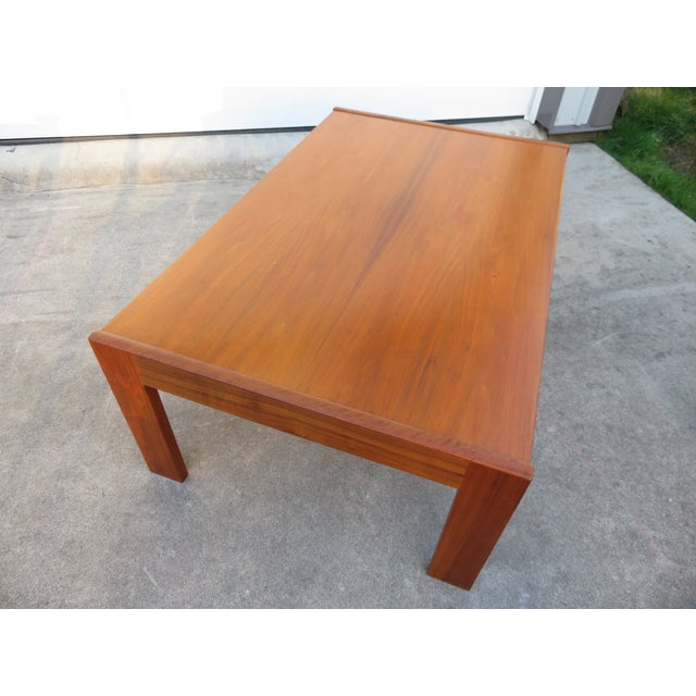 Mid Century Modern Swedish Walnut Coffee Table & Side Table Set For Sale In Seattle - Image 6 of 18
