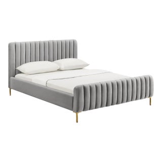 Angela Grey King Bed For Sale