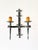 Vintage Arts & Crafts Wrought Iron Double Wall Sconce with Fleur-De-Lys Motif, 20th Century For Sale - Image 16 of 16
