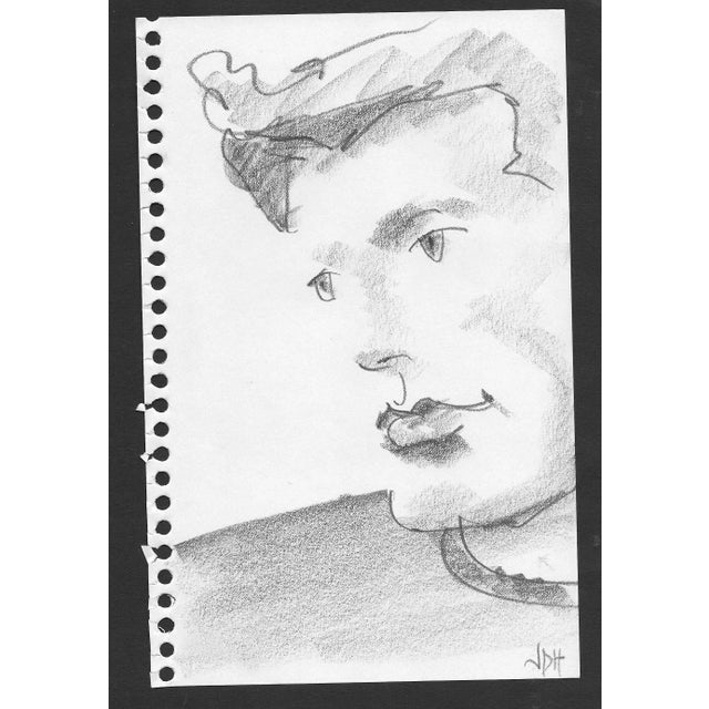 From a sketchbook of similar drawings, many of the same subject.