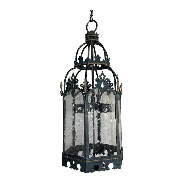 French Gothic Revival Lantern Pendant For Sale