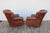 Animal Skin Pair of Restoration Hardware Churchill Tufted Brown Leather Lounge Chairs With Nailhead Trim For Sale - Image 7 of 18
