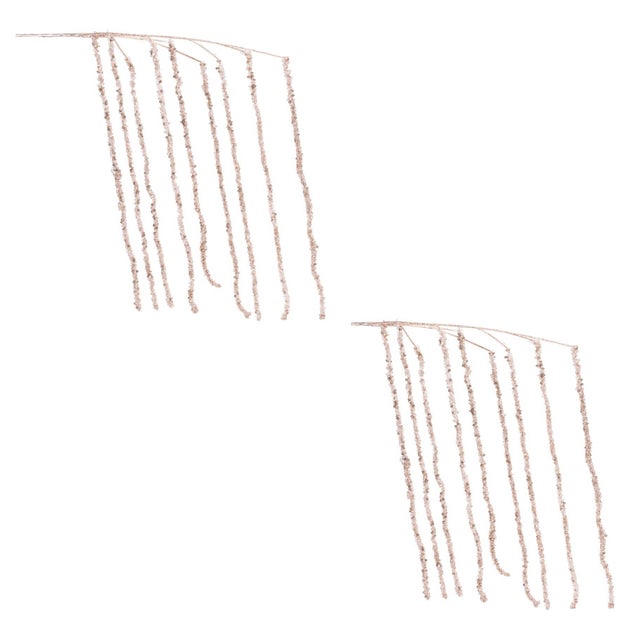 Contemporary Beaded Icicle Drop Spray (Set of 2) For Sale - Image 3 of 3