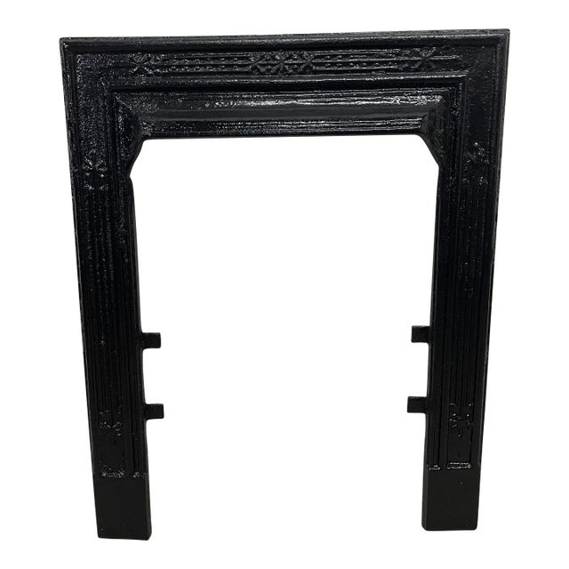 Late 19th Century Cast Iron Surround 22"w X 27.5" H - Ornate Victorian Era From Baton Rouge For Sale