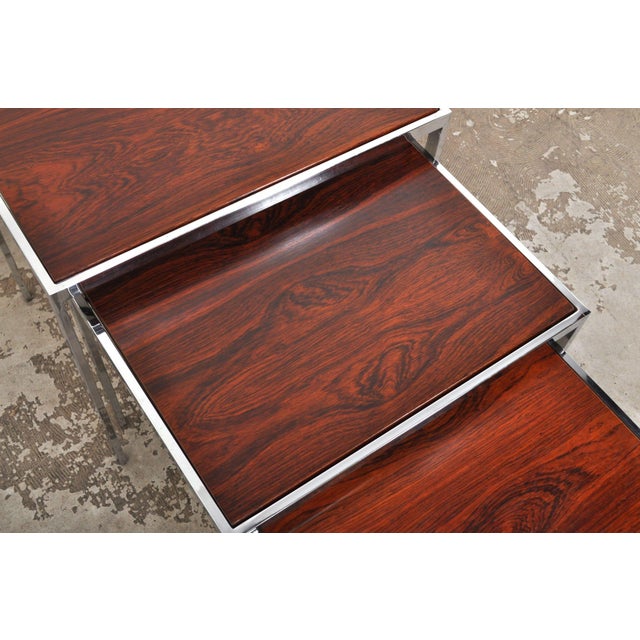 Pastoe Vintage Nesting Tables by Cees Braakman for Pastoe, 1960s, Set of 3 For Sale - Image 4 of 12