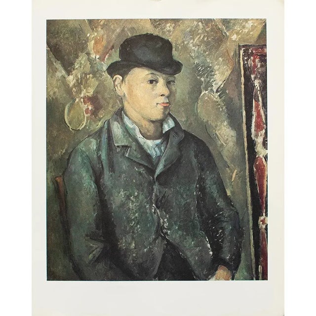 An excellent full-color print after Impressionist portrait of The Artist's Son, Paul by Paul Cezanne. Comes from a Limited...