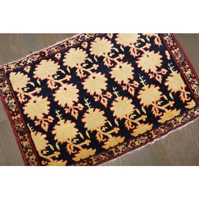 Early 20th Century Zabihi Collection Persian Jozan Sarouk Rugs - A Pair - 1'8" x 2'6" For Sale - Image 4 of 7